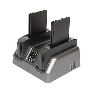 External Dual Bay Main Battery Charger for Getac A140 GCMC_E Getac Dual Bay Main Battery Charger for A140 Tablet GCMCKE