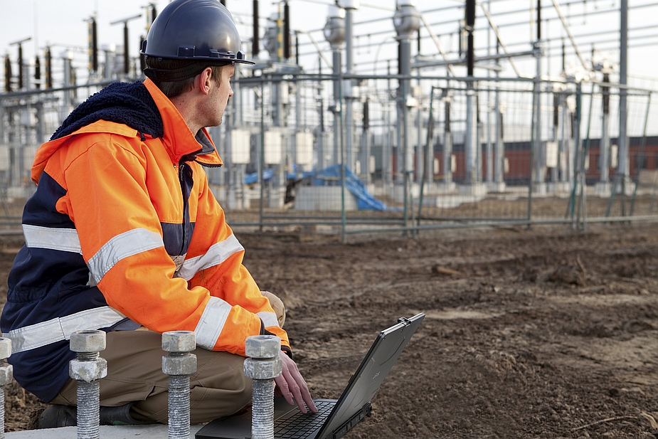 Getac S410 and industrial plant