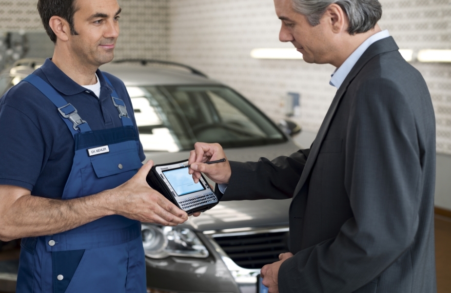 Signature after service